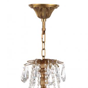 American Brass And Crystal Chandeliers Lamp Fixtures For Kitchen