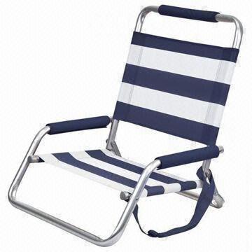 Low Profile Sand Beach Chair Made Of Distressed Coating And