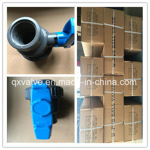 China Irrigation UPVC Single Union Ball Valve Plastic Pn10, Pn16