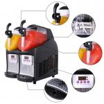 Commercial Slush Machine 2.5L Double-Bowl Slush Frozen Drink Machine WT/8613824555378