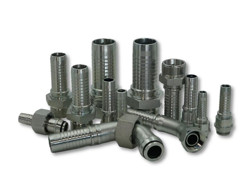 Hydraulic Hose Fitting Reusable Galvanized or Stainless Steel Adapter Metric American Quick Coupling (NPT JIC SAE BSP)