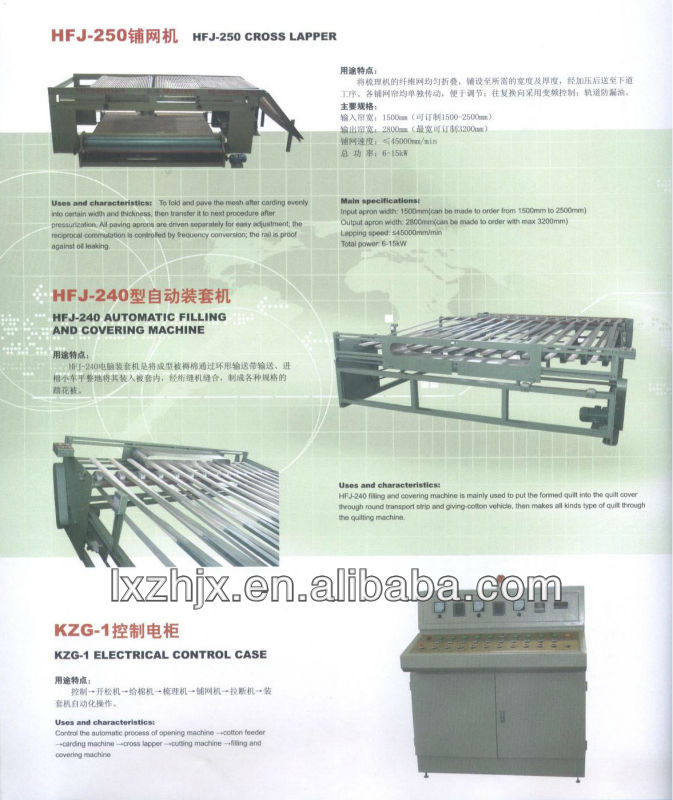 HFJ-240 Automatic quilt filling machine
