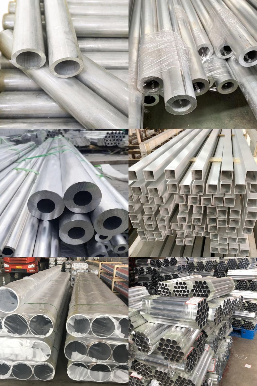 6061 6063 7075 Aluminum Tube Industrial Round Aluminum Pipe Anodized Extruded Alloy Aluminum Tubes