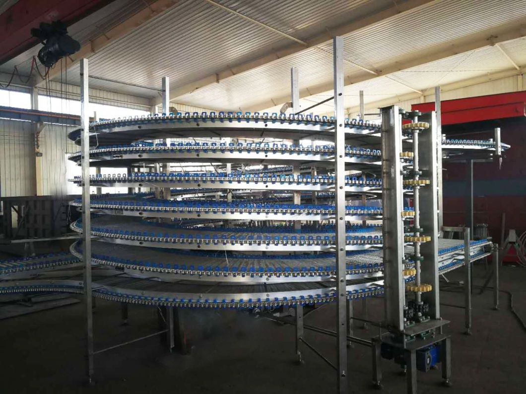 Cooling Tower Freeze Conveyor Chilling Conveyor System for Baking