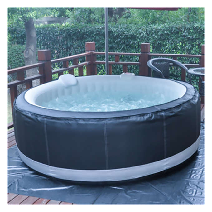 4 Person Outdoor Round Whirlpool Inflatable Hot Tub Protable Massage Bathtubs 6
