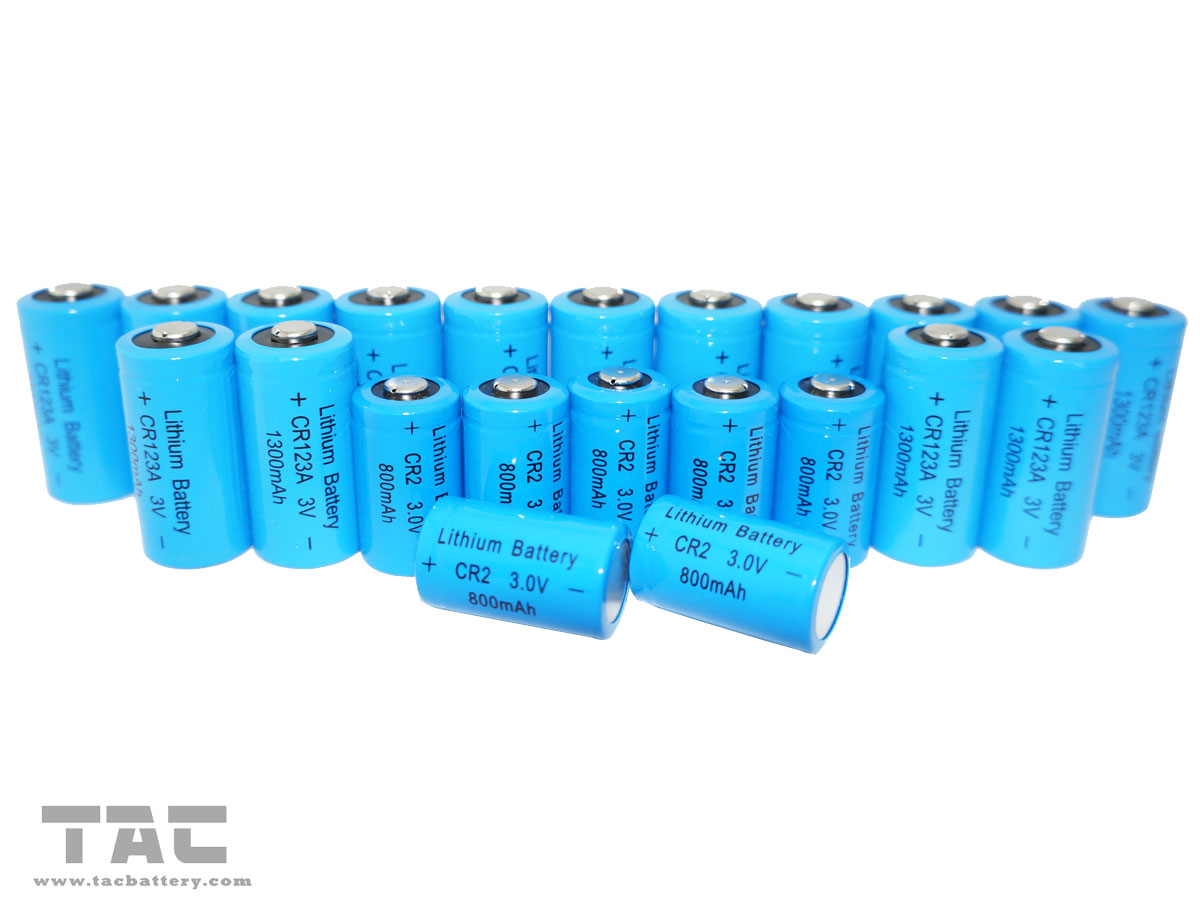 High Energy Density 3.0V CR123A 1300mAh Li-Mn Battery / Primary Lithium Battery