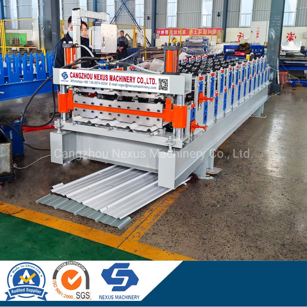 Building Material Making Machinery Metal Roof Panel Double Layer Roll Forming Machine