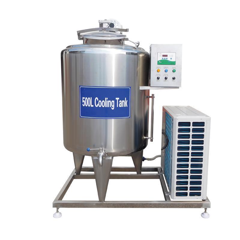 Cooling Tank Vertical Milk Storage Tanks Horizontal Milk Refrigeration Tank Refrigerator 500L 1000L 2000L Cooler