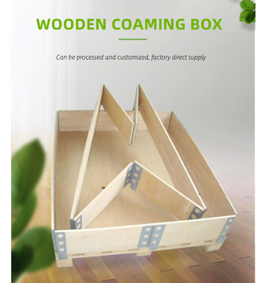 Transport Packing Wood Box Steel Strip Wooden Crate No Nail Plywood Box
