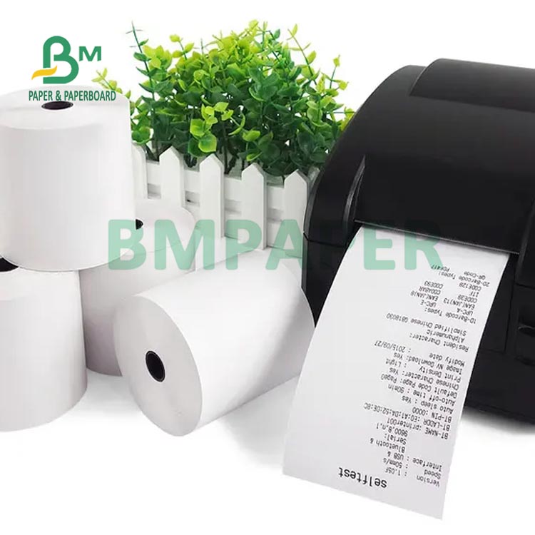 65gsm ATM Machine Printer Thermal Pos Paper Roll For Supermarket 80 x 80mm