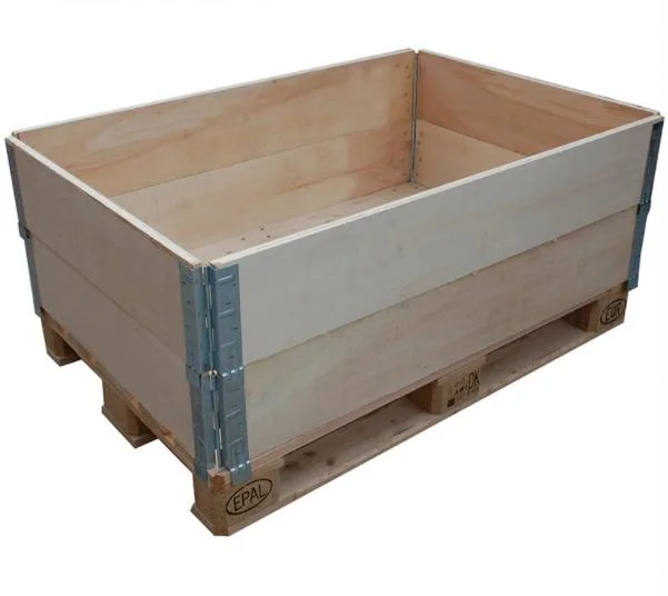 4-Way Pallet Board Warehouse Storage Hinge Wooden Box Surrounding Hoarding Collar