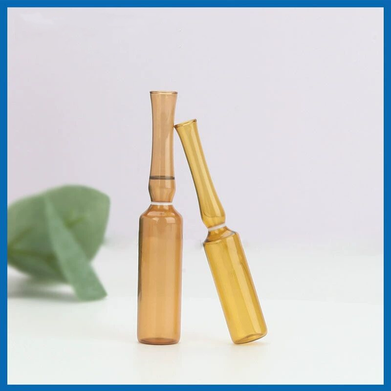 2022 Hot Sale Cheap Transparent Amber Injection Empty Glass Ampoules 1ml 2ml 3ml 5ml 10ml 20ml Medical Glass Ampule