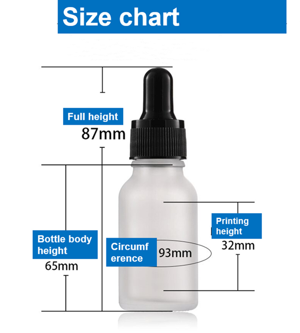 Wholesale Cheap 20ml 30ml 50ml Cosmetic Package Face Serum Essential Oil White Frosted Glass Dropper Bottle