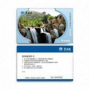 China Pre-printed PVC Card with Serial Number Thermal Printing and Double Side Lamination on sale 