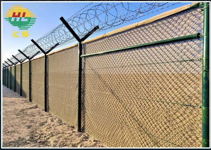Green Pvc coated Chain link fence for Baseball Fields or other play ground. 7