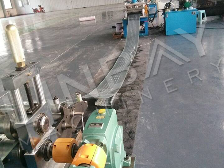Fireproofing Hydraulic Punch Hot Dipped Galvanized Steel Scaffold Board Roll Forming Machine