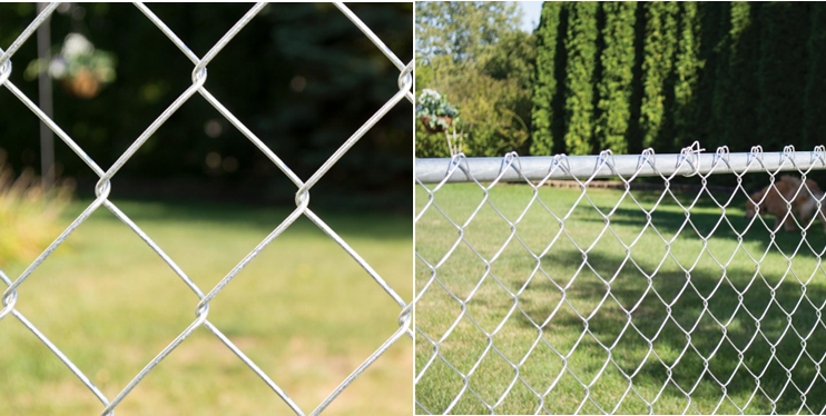black pvc 6 ft. x 50 ft. 9-Gauge Galvanized Steel Chain Link Fabric / Chain Link fence roll
