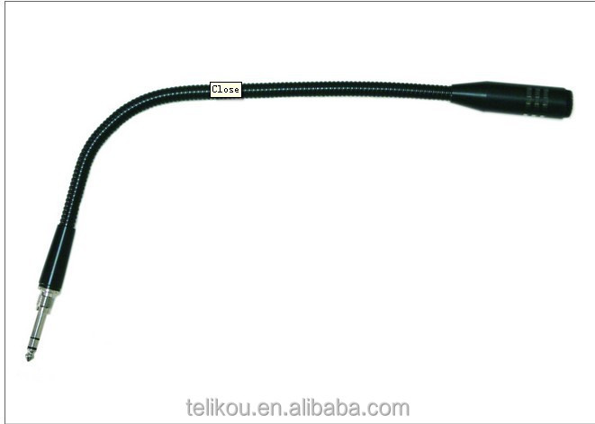 TELIKOU GDC-18 connector with screw Dynamic Condenser director Gooseneck Microphone for television shows, theater organ