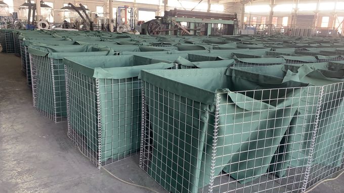 Top Sale Explosion Proof 76.2x76.2mm Hot Dipped Galvanized Container Defense Barrier Gabion 3