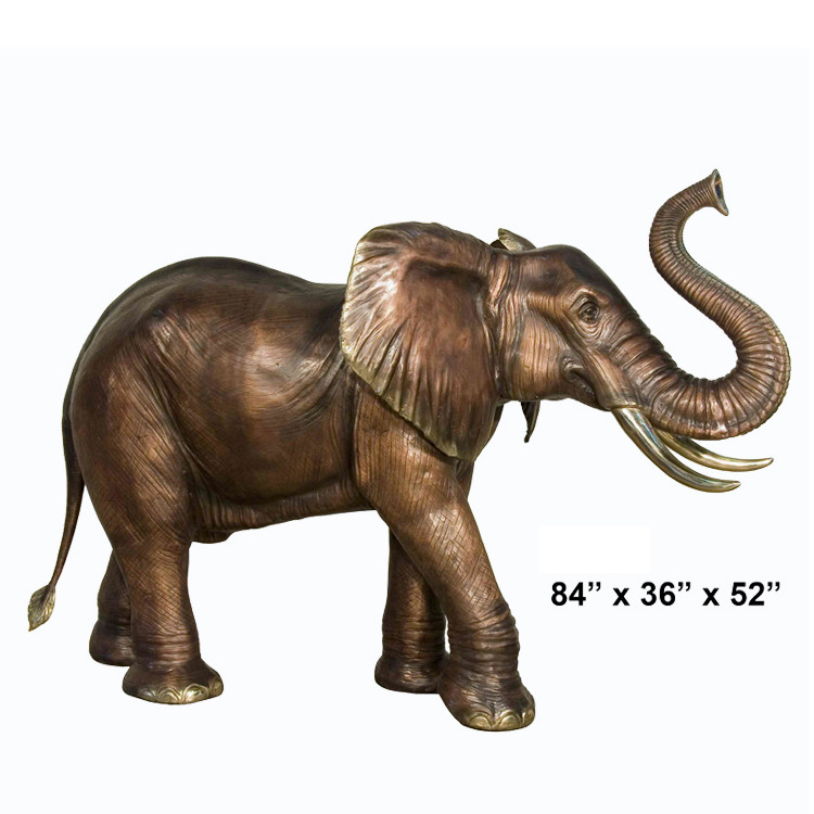 Custom Bronze Casting Sculpture Home Decoration Metal Elephant Sculpture