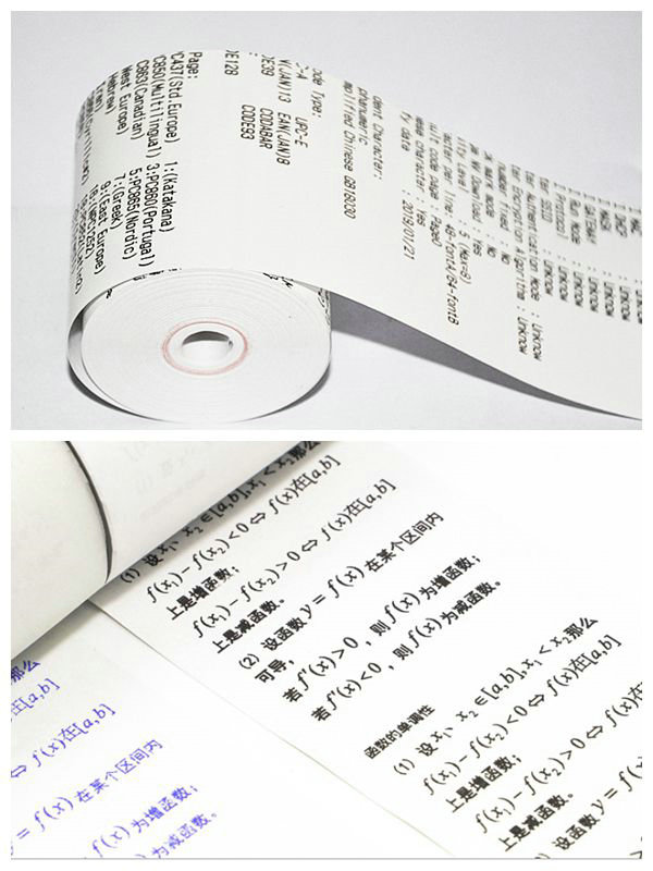 Waterproof 55gsm 640mm Roll Thermal Paper For Carton Sticker Label