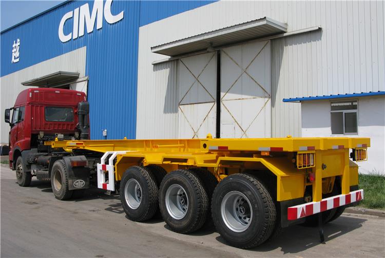 Tri Axle 20ft Container Skeletal Chassis Trailer for Sale-CIMC Trailer