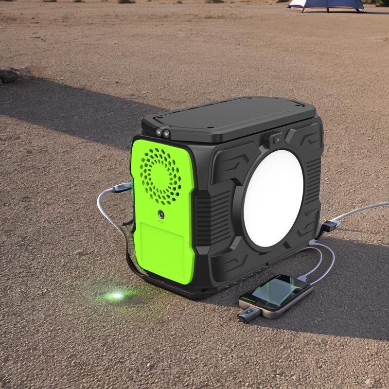 PC Fireproof Material 200W Emergency Generator USB Output High Power Mobile Power Portable Solar Balcony Energy Storage Power Station