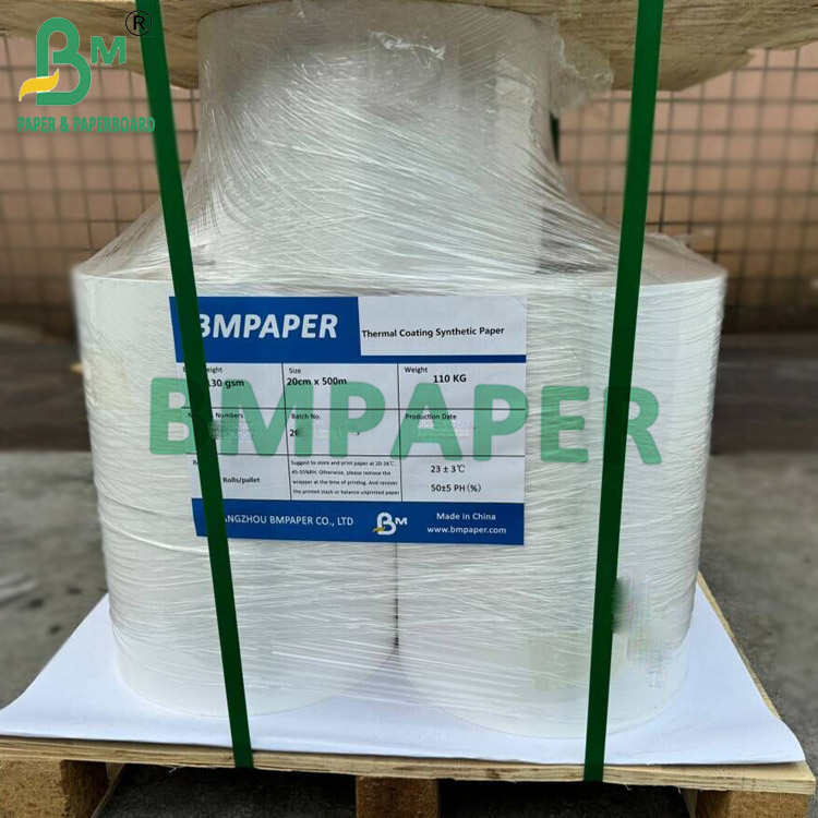 Thermal Synthetic Paper Jumbo Roll 1090mm*8000m Tear-Resistant Label Paper Material