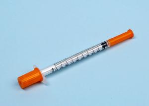 China Medical Grade Disposable Insulin Syringe 1cc PP + PE With Fixed Needle on sale 