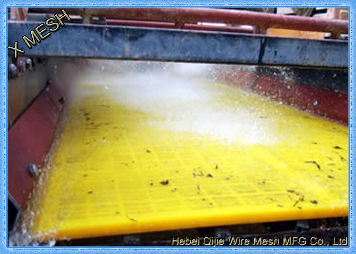 Polyurethane vibrating screen mesh can be used in the dewatering, water conservancy and hydropower industries.