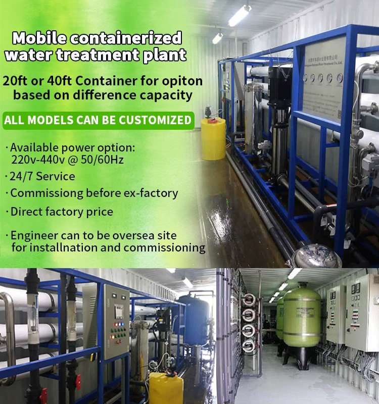 Mobile Salt Water Underground Well Water Reverse Osmosis System Price Water Purification System Price