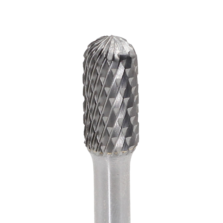Cylinder With Radius End Double Cut Carbide Rotary Burr