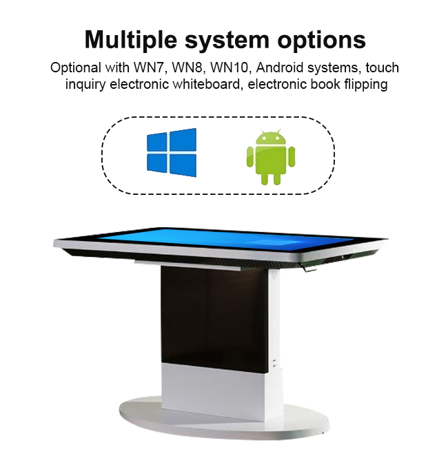 55 Inch Smart Windows Touch Screen Coffee Table Conference Game Advertising Interactive Touch Monitor Screen Table
