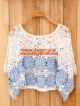 Crocheted Lace Women Shirts For Dress Cover Up Casual Wearing Summer 2015 new Pull over