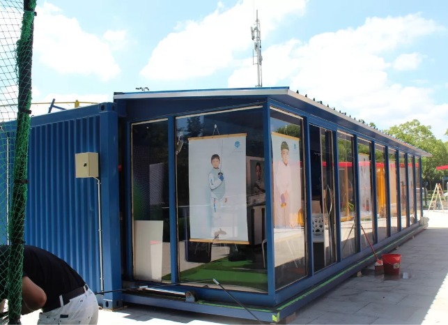 Grande expandable shipping container house appearance
