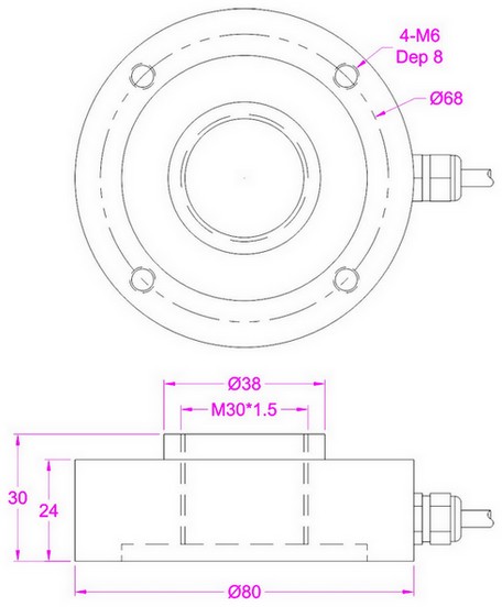 Pancake_Load_Cell_With_M30_Threaded_Hole