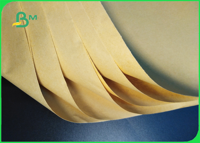 Fexible And Strong Light Yellow Envelop Kraft Paper 120gsm For Bags