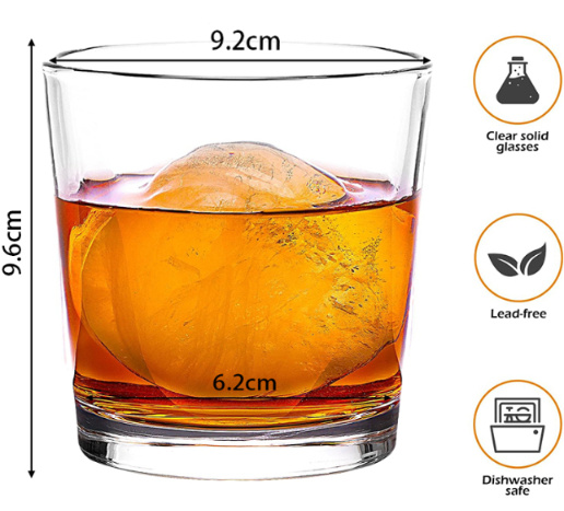 280ml Personalized Crystal Drinking Water Cups Glass Whisky Glasses