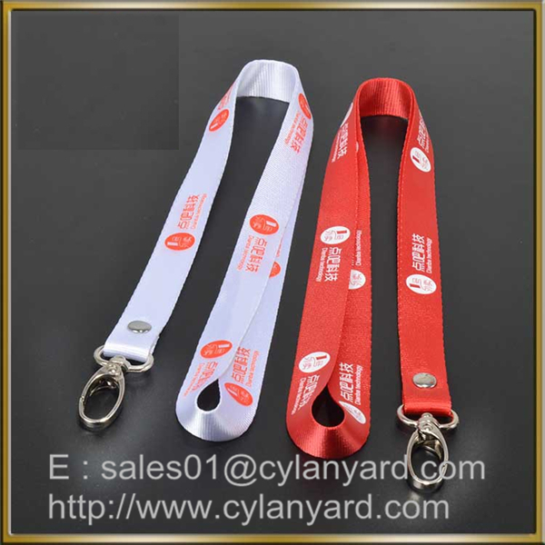 Red Nylon lanyard for ID badge holder