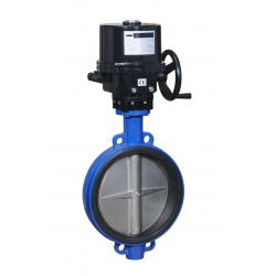 China Cool / Hot Water And Glycol Electrically Actuated Butterfly Valve Automatic for sale