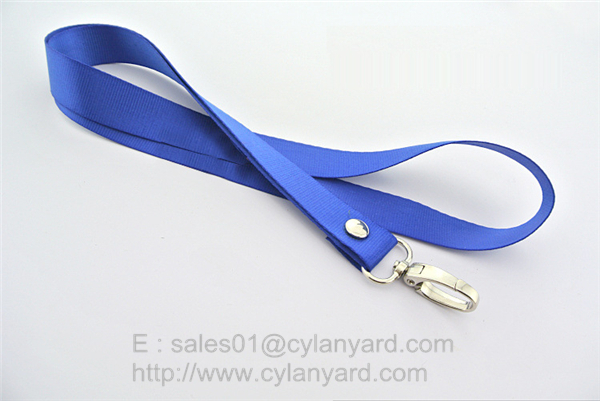 Durable Blue Nylon Neck Ribbon with rivet