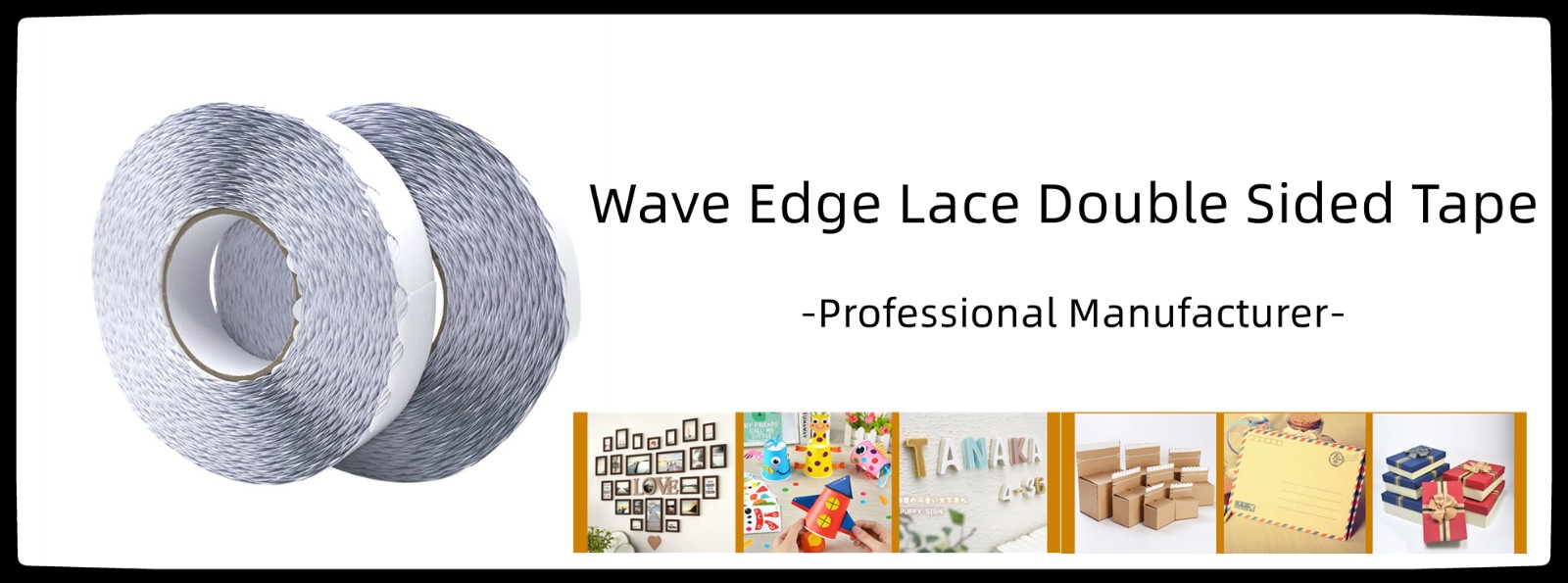 Wave Edge Zipper Double Sided Tape