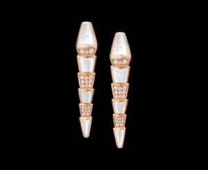 bvlgari earrings mother of pearl