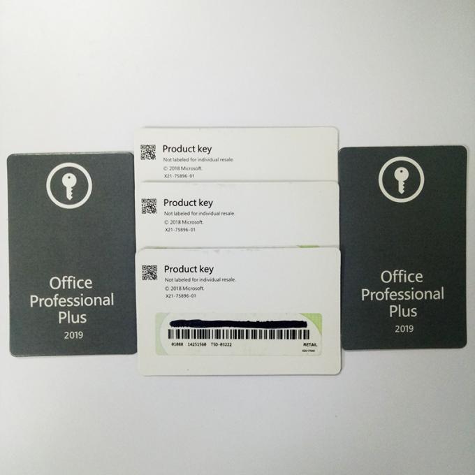 Certified Microsoft Office 2019 Professional Plus Product Key Card Operating System 0