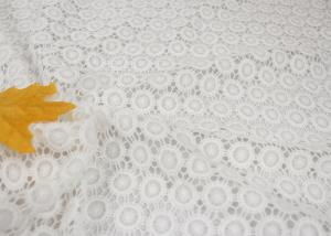 China White Chemical Water Soluble Guipure Lace Fabric By The Yard For Party Sexy Dress on sale 