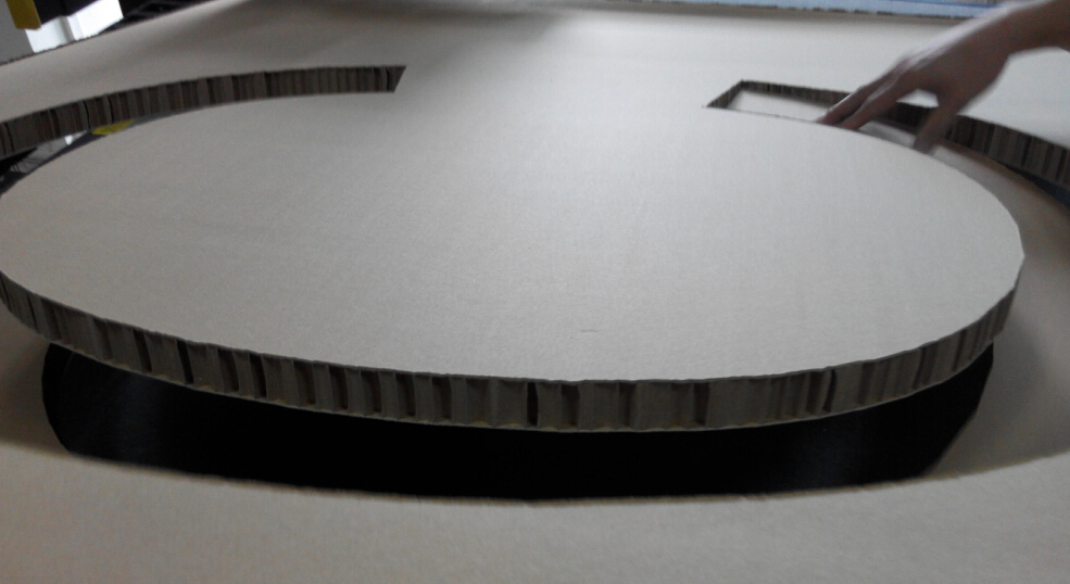packaging corrugated sample cutting