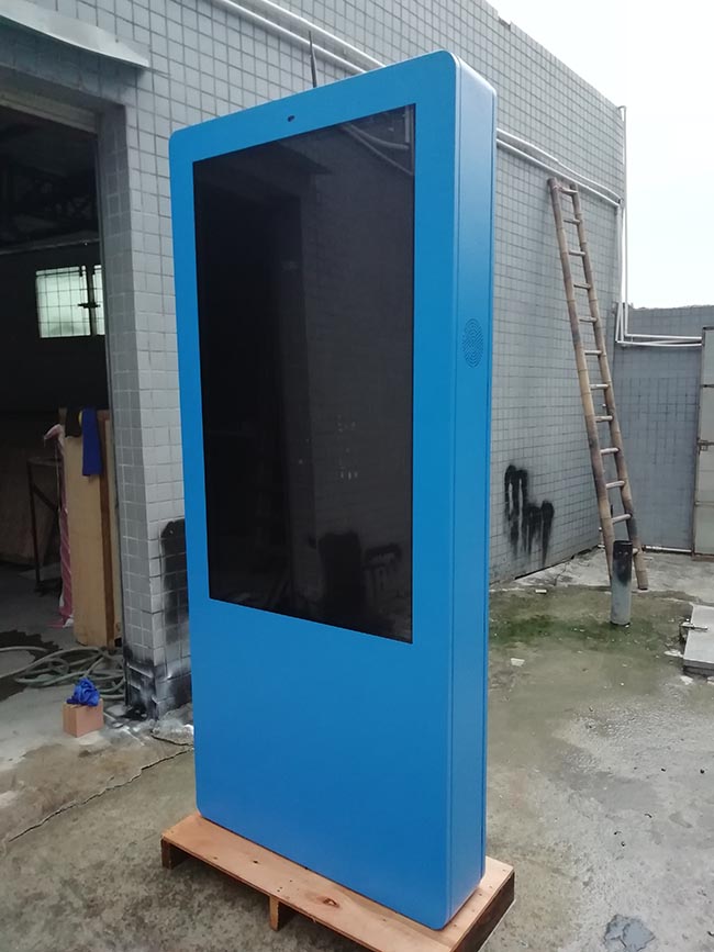Freestanding 55 inch Readable Waterproof Monitor LCD Digital Advertising Screen Outdoor Digital Display Board