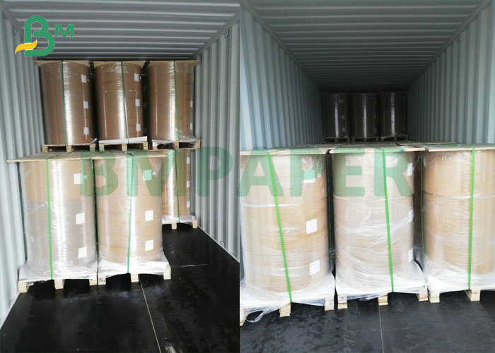 170gsm 180gsm White Laminated Cardboard For Cup Stock 735mm 785mm Rolls
