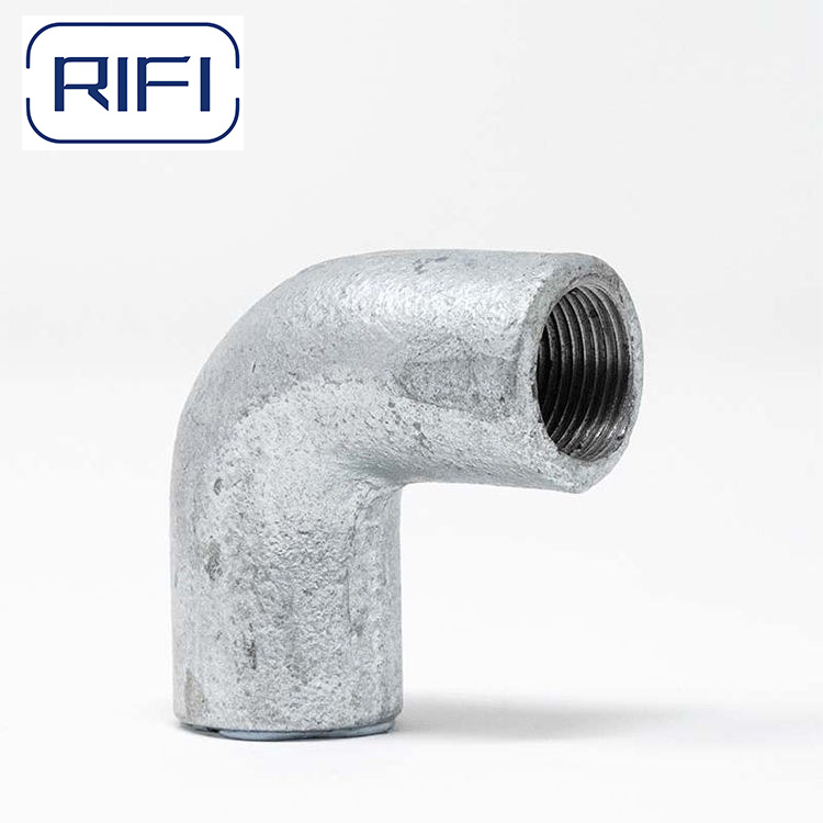 Malleable Iron Hot DIP Galvanized Solid Elbow for BS Standard Electrical Gi Conduit