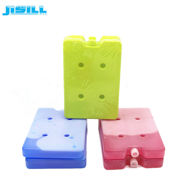 Food grade square hard shell plastic gel ice pack for cold chain transport